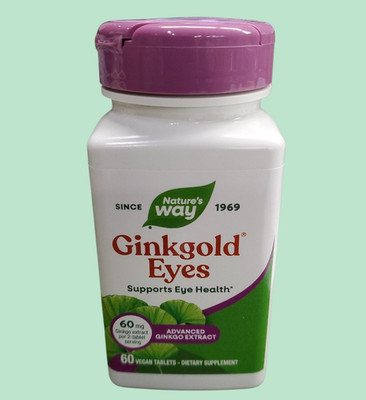Nature's Way Ginkgold Eyes  60 vegan tablets  EXP. 11/2027