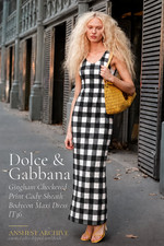Dolce & Gabbana Bodycon-Maxikleid Gingham Kar...