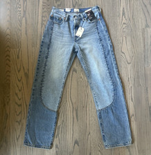     BRAND NEW Levi  s Premium Straight Leg Blue Denim Jeans 90s Theme     
