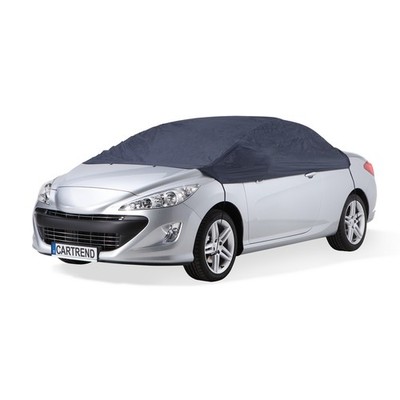 CARTREND Halbgarage S-XL Auto Autoabdeckung Abdeckplane Schutzhülle Plane blau