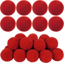 20 Pieces Red Pom Poms Balls 2 Inch for DIY Craft Valentines Day Costume Supplie