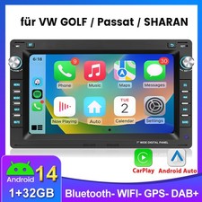 Android 14 Für VW Polo 9N Golf 4 Passat B5 T5 1+32G Autoradio Carplay GPS Navi