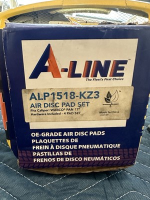 A-Line ALP1518KZ3, Air Disc Brake Pad Set, 23,000 GAWR, Fits WABCO Pan 17