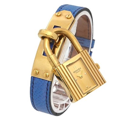 HERMES Kelly Watch Quartz Gold Dial Ladies Watch 90286828 | eBay