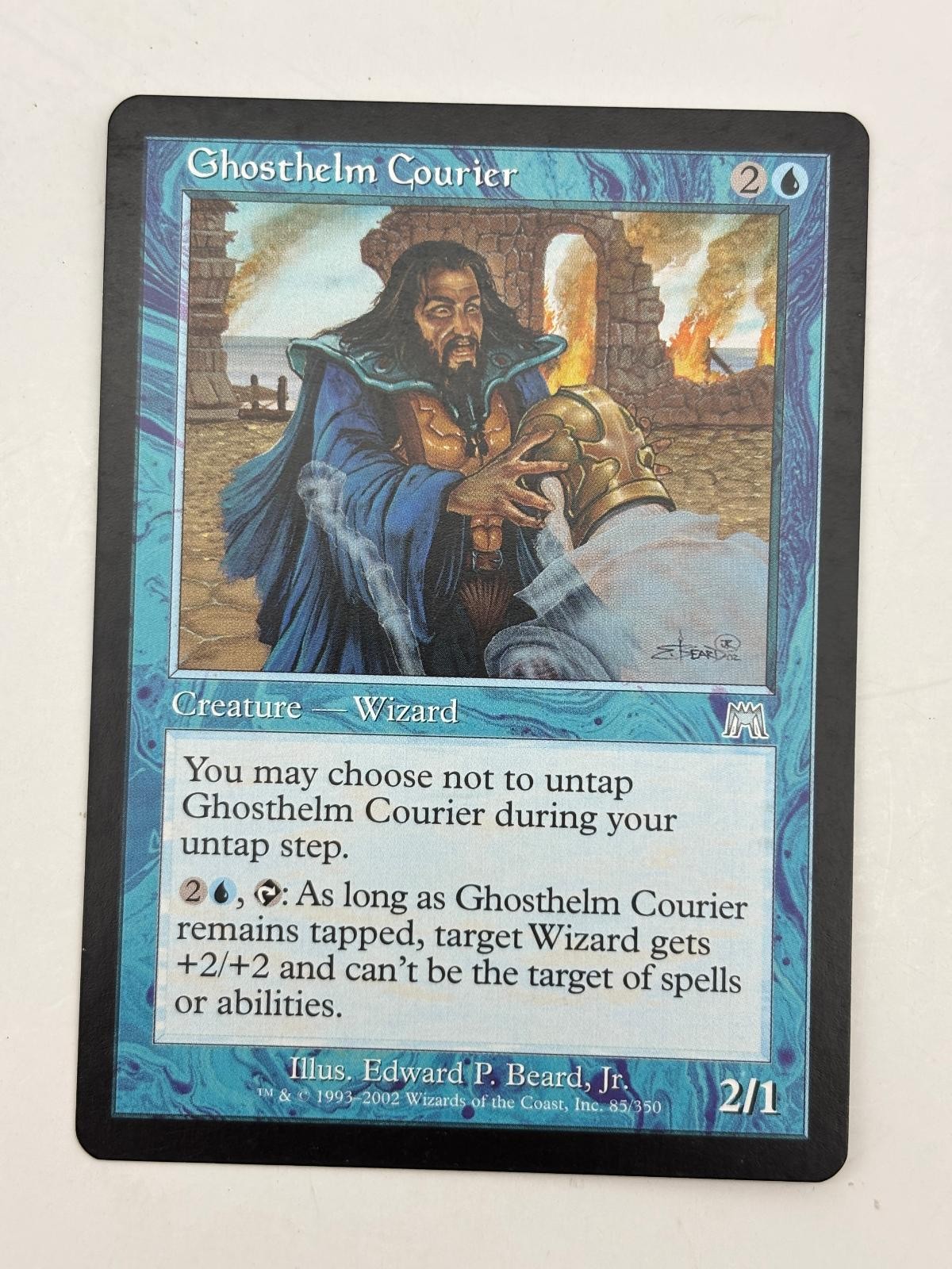 Ghosthelm Courier 85 Uncommon Onslaught Magic: The Gathering Near Mint