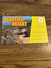 Vintage Postcard Book Souvenir : Beauties of the Desert, 14 Views