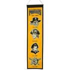Pittsburgh Pirates MLB Heritage Banner Embroidered Wool 8" X 32"