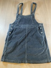American Eagle Outfitters Corduroy Overall Dress Square Neck Pockets Blue Gray M