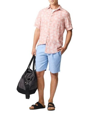 NWT Rodd & Gunn Men s Massey West Shirt  100% Linen Albini Italy XXL MSRP $ 182