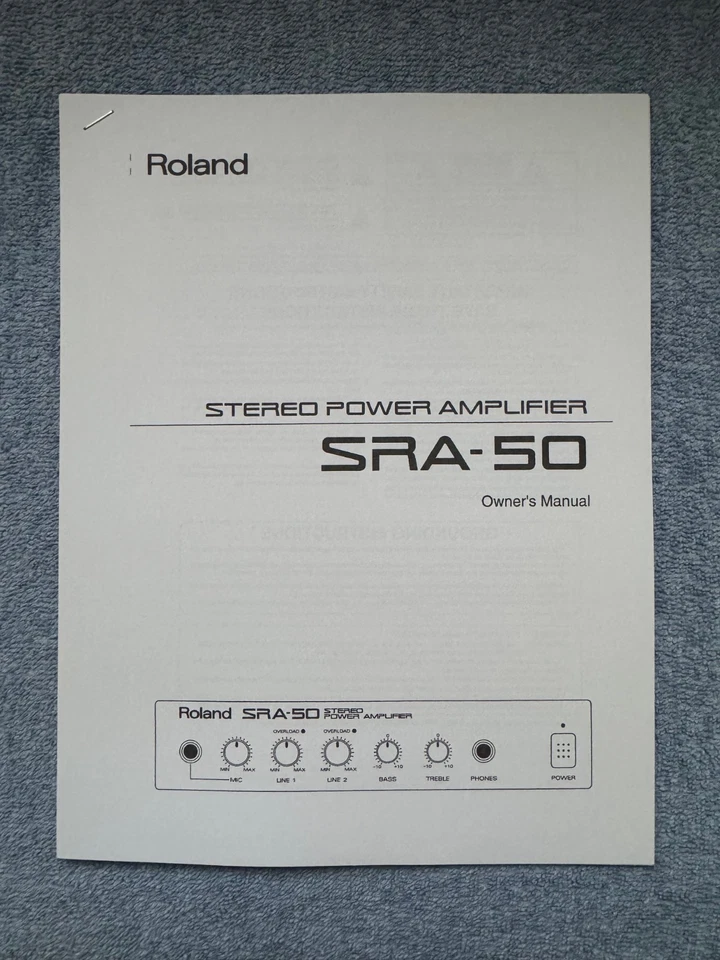 Roland SRA-50 Stereo Power Amplifier 50WPC (Perfect Working+Cosmetic Condition) - Image 2 of 4