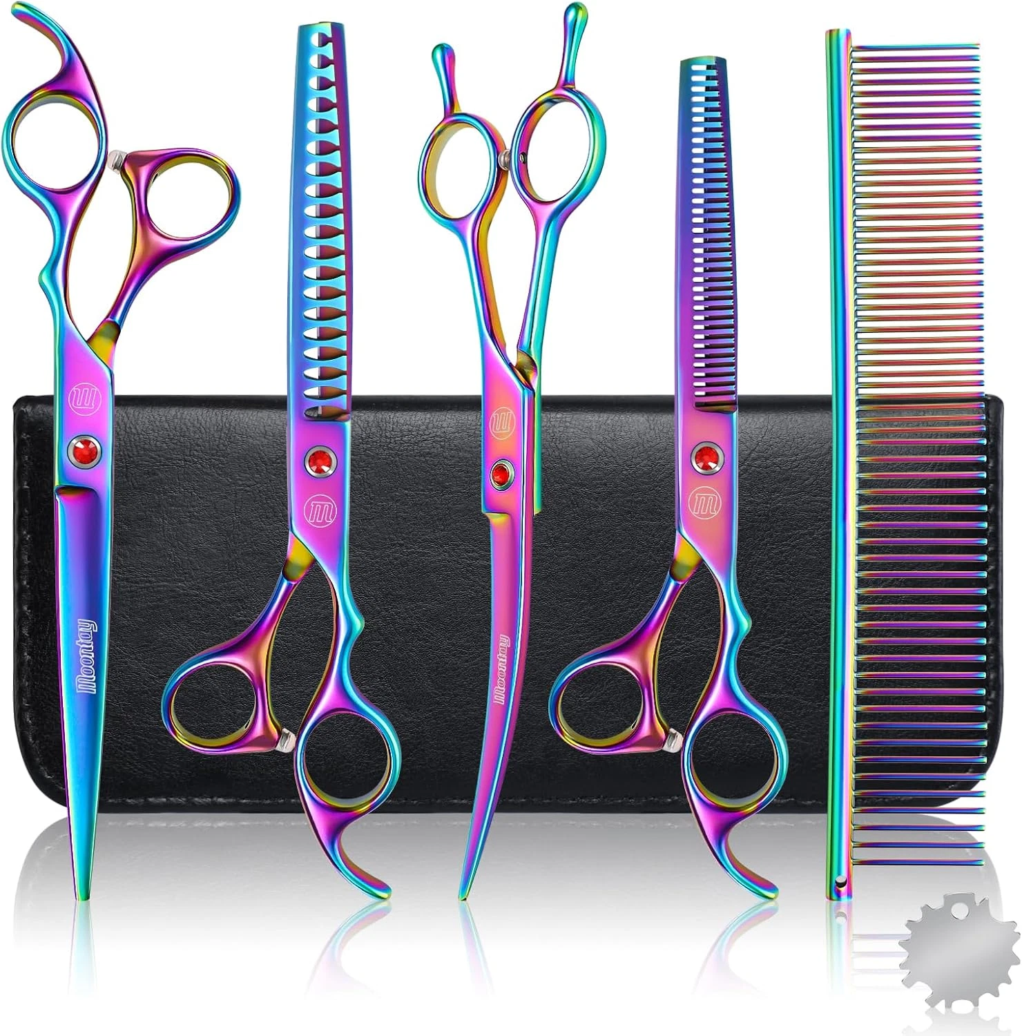 Professional Dog Grooming Scissors Set, 7 Inch/8 Inch Pet Grooming Scissors Chun