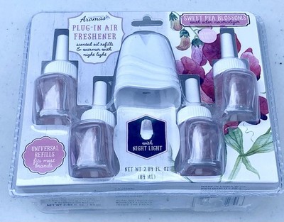 GOLDESSENCE AROMAS PLUG IN AIR FRESHENER WARMER w/ 6 REFILLS NEW