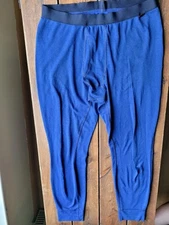 PATAGONIA Pants BASE LAYER Size XL Long Johns CAPILENE Polyester NAVY BLUE