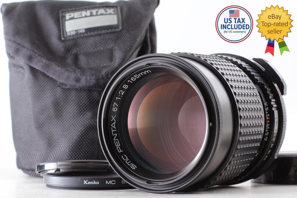 Late Model【N Mint w/Case】SMC Pentax 67 165mm F/2.8 Lens for 6x7