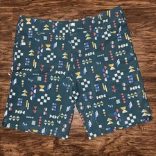 Wild Rye Women's Kaweah Shorts Mountain Bike Short Geometry Class Size 18 Green