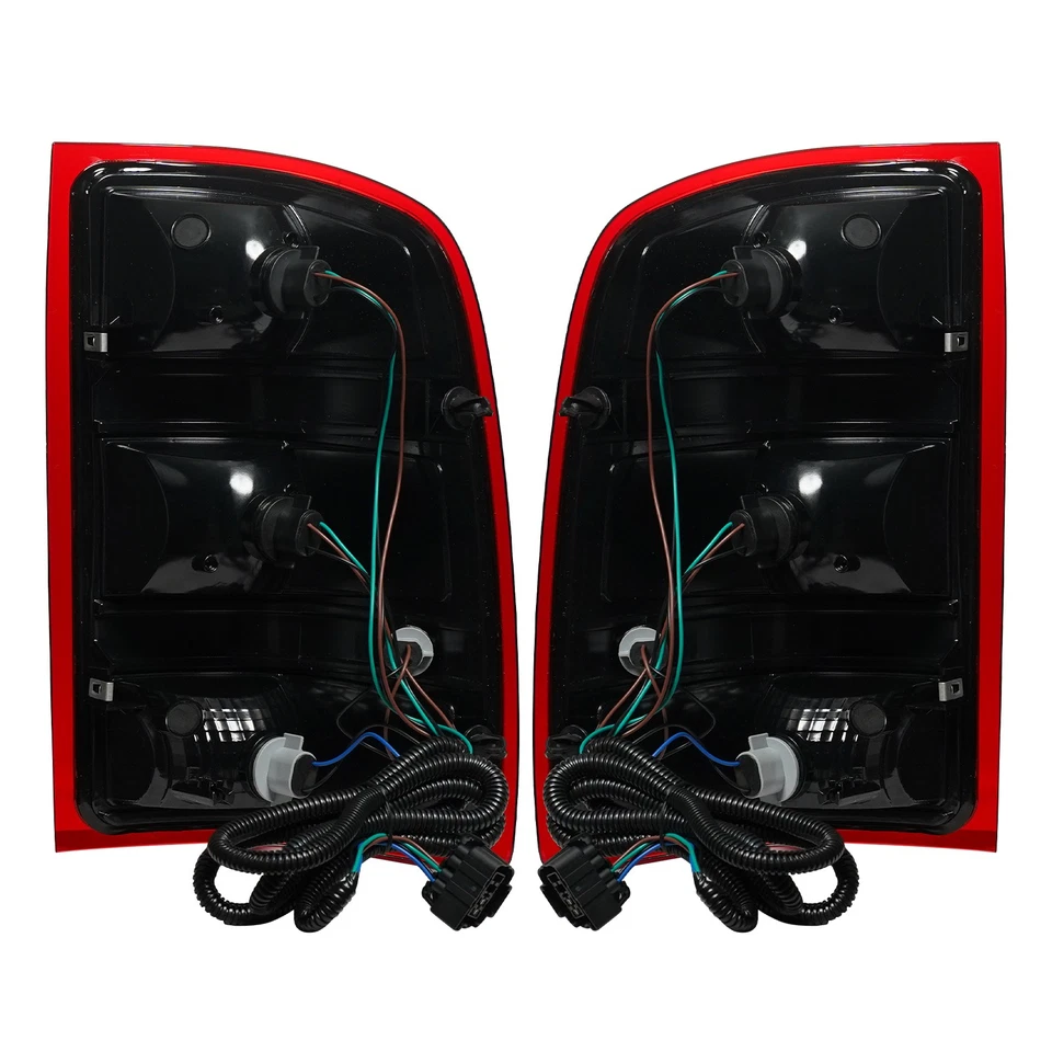 Upgrade Tail Lights For 2007-2013 GMC Sierra 1500 Smoke Brake Lamps Left+Right - Image 3 of 4