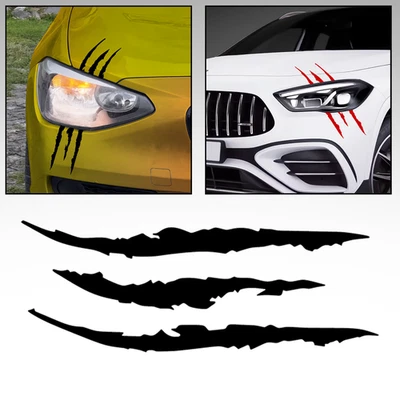 1x Kratzer Krallen Autoaufkleber Sticker JDM Tuning Universal Racing 30x10cm - Bild 1 von 4