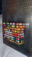 Invader Space Invaders Rubikist Skulptur Faksimile 300mm X 240mm X 50mm