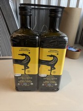 New Terra Delyssa Organic Extra Virgin Olive Oil - 1L Glass Bottles (Pack of 2)