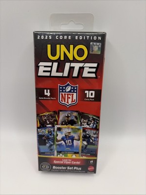 UNO Elite NFL 2025 Core Edition Football Booster Set Plus FREE SHIPPING