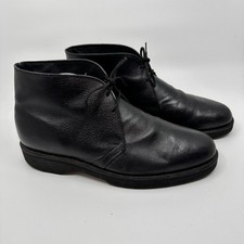 Stuart McGuire Black Chukka Ankle Boot Shoes Oil Resistant Men’s 8 D Made In USA
