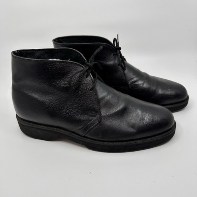 Stuart McGuire Black Chukka Ankle Boot Shoes Oil Resistant Men s 8 D Made In USA