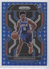2021-22 Panini Prizm NBA 75th Anniversary Prizm Jaden Springer #317 14bl