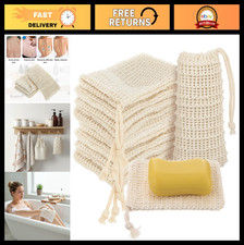 50 Pack Exfoliating Soap Bags with Drawstring, Mesh Pouches for Bath Shower