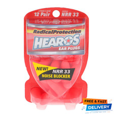 Hearos Radical Protection Foam Ear Plugs NRR 33 12 Pair