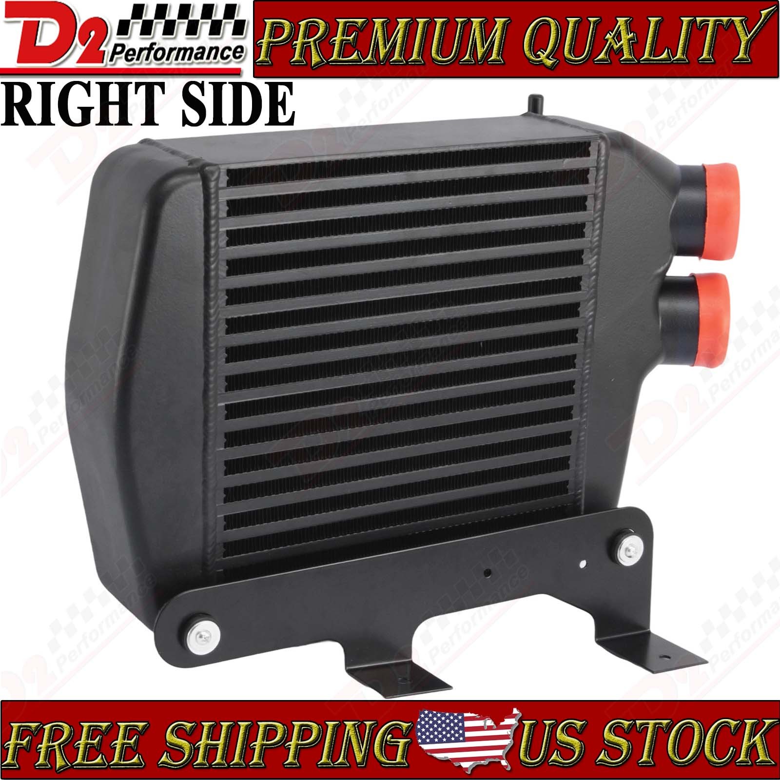 Right Aluminum Intercooler For 14-20 Maserati Ghibli Quattroporte/17-20 Levante