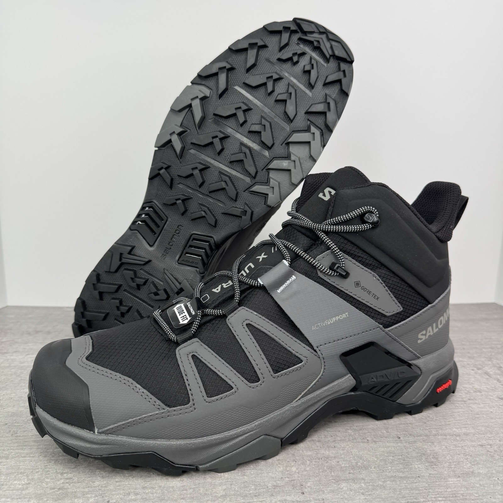 Stivali da trekking impermeabili Salomon X Ultra 4 Mid GTX Gore Tex uomo taglia 13 larghi