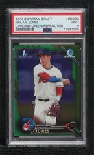 2016 Bowman Draft Chrome Picks Green Refractor 54/99 Nolan Jones PSA 9 MINT t5p