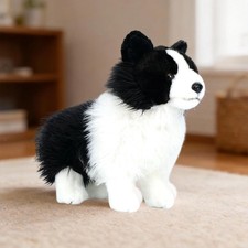 Stuffed Animals Border Collie Realistic Cuddly for Kids Boys and Girls Gifts