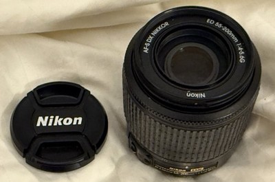 NICE! Nikon AF-S DX Nikkor 55-200mm DSL ZOOM Lens 1:4-5.6G Camera DX SWM ED