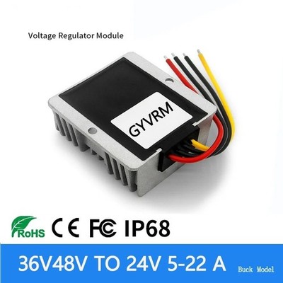 DC Step Down Converter 36V 48V to 24V 5A-22A 500W Waterproof Buck Power Module