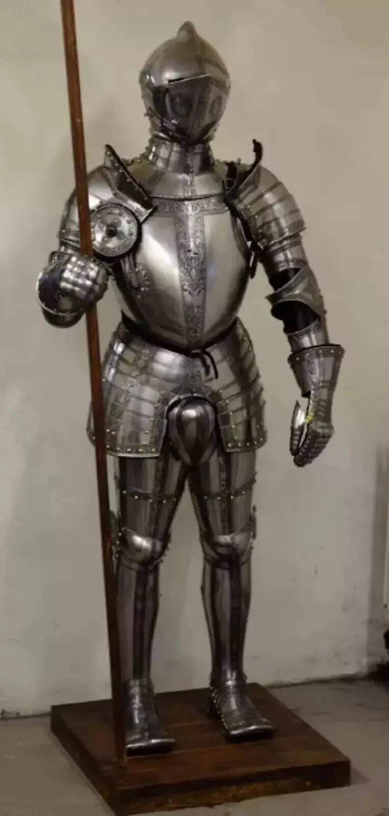 Medieval Armor Suit Of Roman 6 Feet Full Size Wearable LARP Armor Battle suit