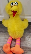Vintage Playskool Big Bird Pull String Talking Plush 1980s Sesame Street CTW USA