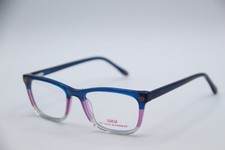NEW LULU GUINNESS LK019 BLUE PINK AUTHENTIC DESIGNER EYEGLASSES 48-16