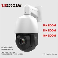 VIKYLIN 8MP 4K IR PTZ Camera Humen Auto Tracking 18X 25X 40X Zoom Optional CCTV