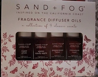 SAND + FOG  Inspired On The CALIF Coast Fragrance Diffuser Oils 4 Classic Scents