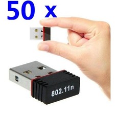 LOT 50 x 150Mbps Mini USB WiFi Wireless Network Adapters 802.11b/g/n Realtek
