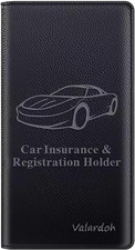 Premium Car Registration and Insurance Card Holder, Car Document Holder for Card