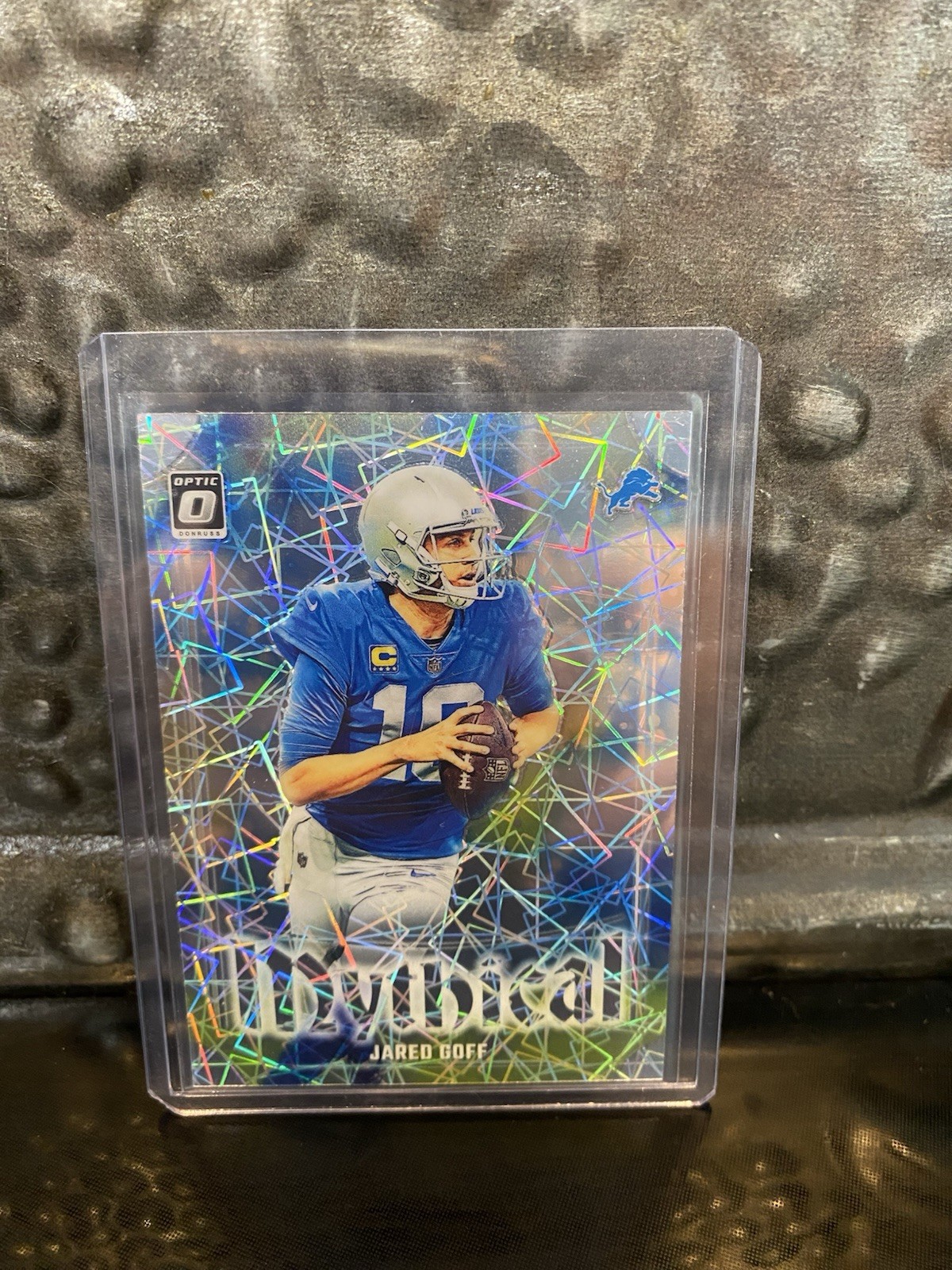 2023 Panini Donruss Optic Jared Goff #2 Mythical Prizm SSP - Detroit Lions