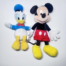 Vintage Disney Mickey Mouse 12 Donald Duck 11 Plush Lot
