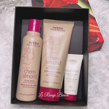 Aveda Cherry Almond Body Softening Trio - Body Scrub - Body Lotion & Hand Cream
