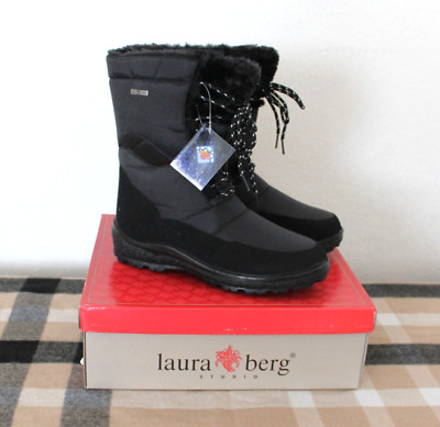 Laura Berg Damen Boots Willow Tex Winterstiefel Schneestiefel Wasserabweisend 40