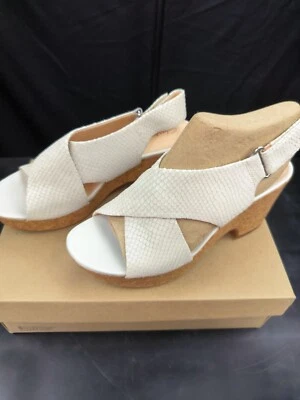 chaussure femme paire de sandales clarks maritsa lara blanc taille 37.5 - Photo 1/4