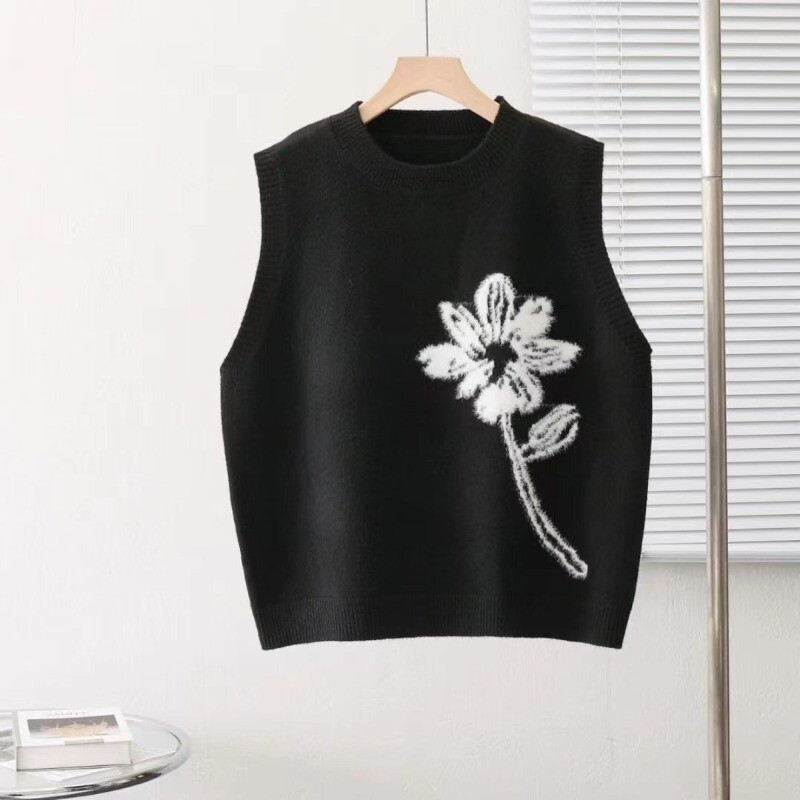 Canotta Donna Gyabnw In Jacquard - Senza Maniche, Girocollo, Elegante Per Estate E Casual - Foto 6