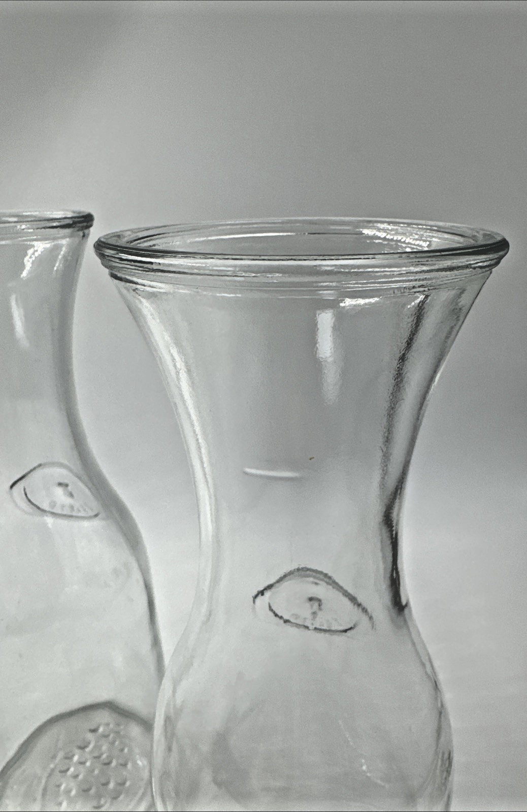 1 Liter Grapes Clear Glass Carafe Wine, Water, Restaurant Made in Mexico (4)