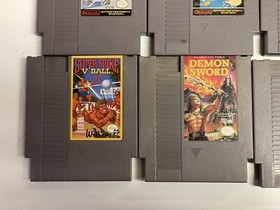 Nintendo NES console bundle with controllers, zapper, and games Tested